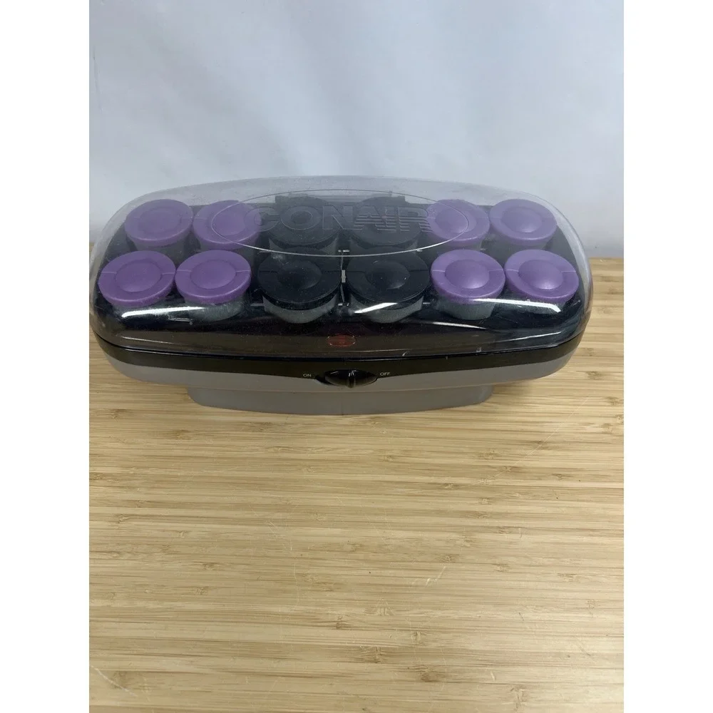 Conair CHV14JXRW Hot Rollers Set 14 Heated Curlers w/ 6 Clips Wax Core‎